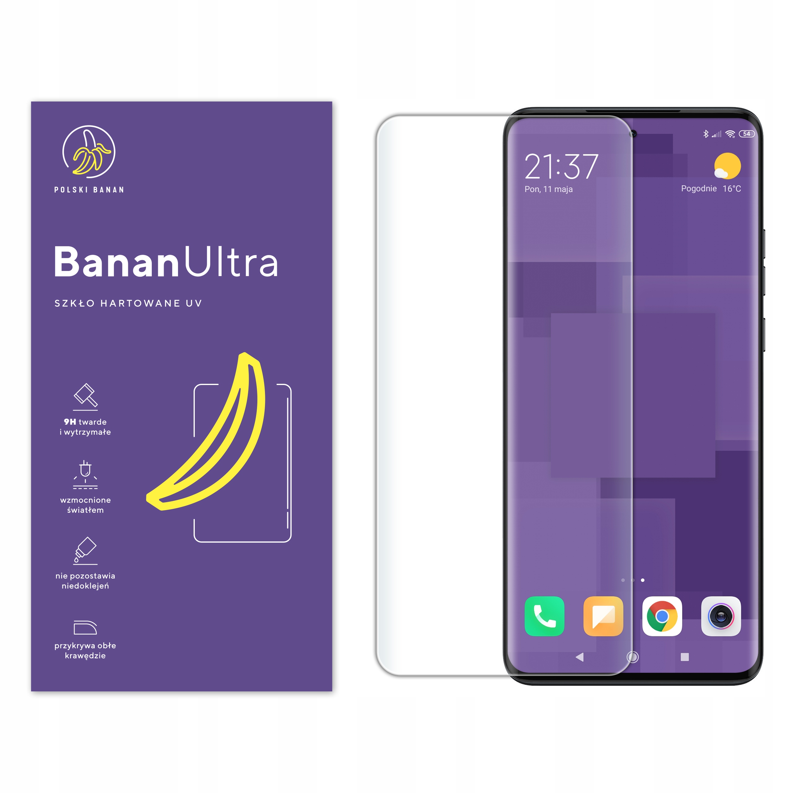 Tvrdené sklo Polish Banana pre Motorola Edge 40 Neo 1 ks.